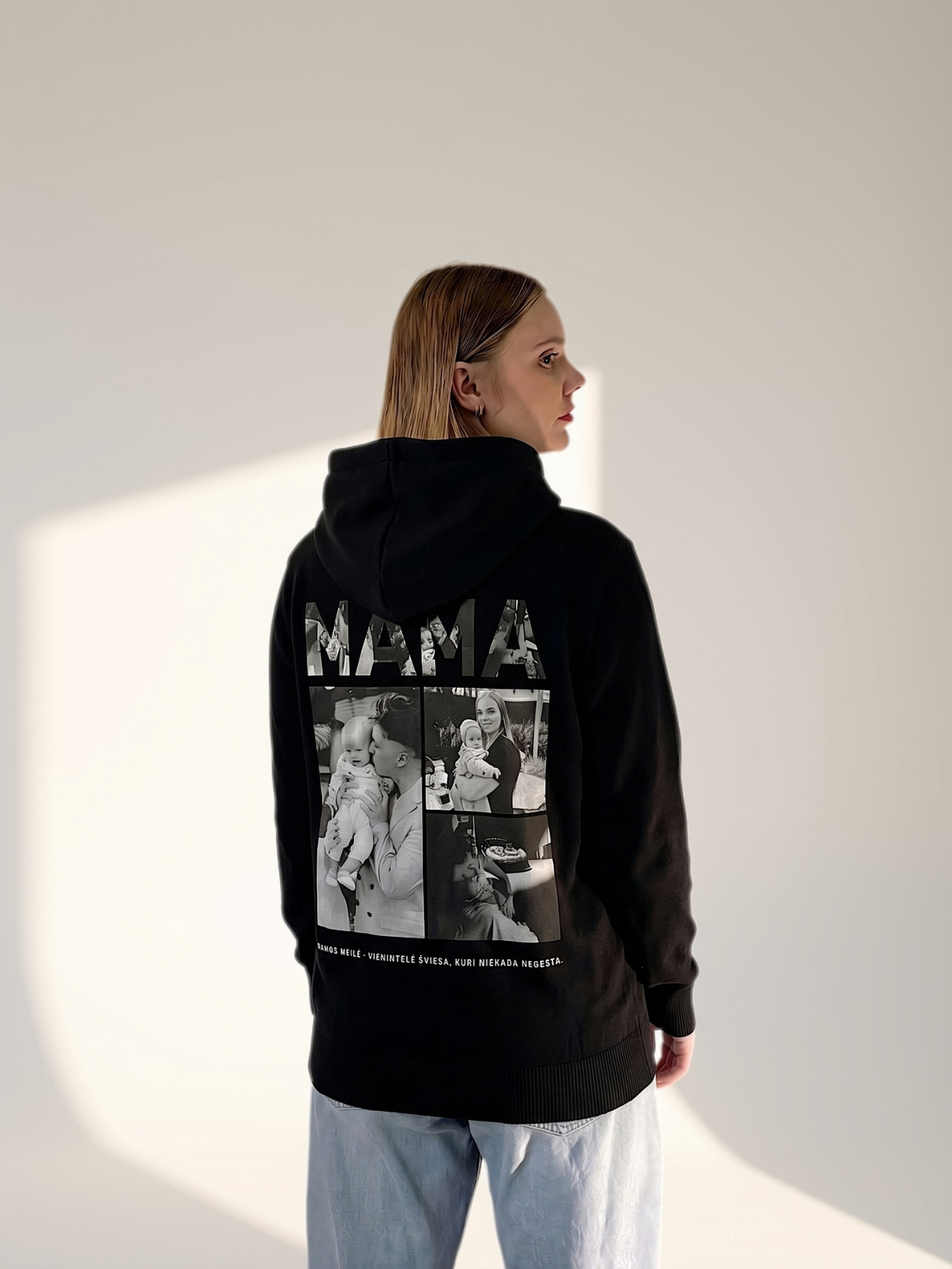 Personalizuotas megztinis su nuotraukomis „MAMA“