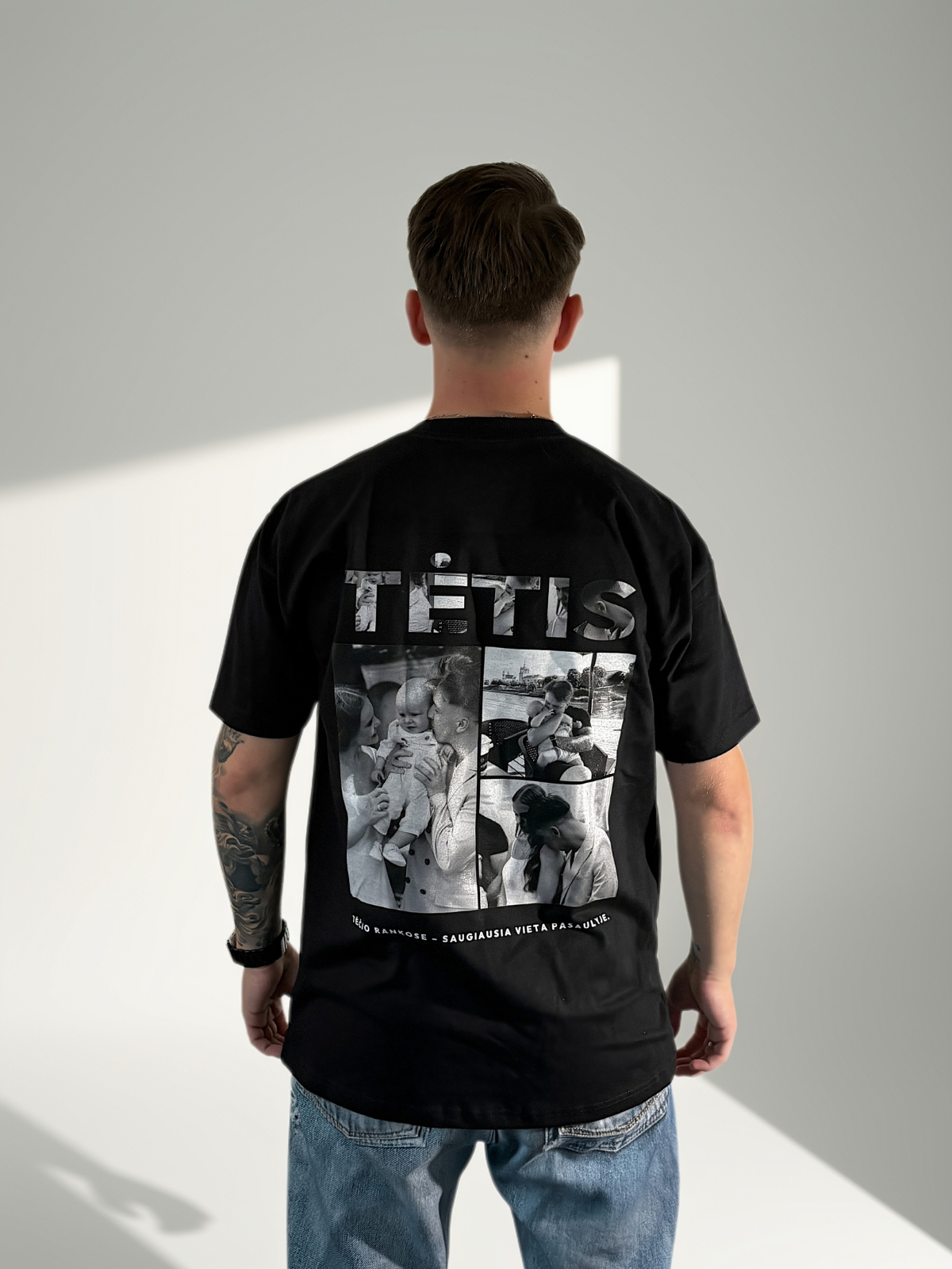 Personalizuoti marškinėliai su nuotraukomis "TĖTIS"